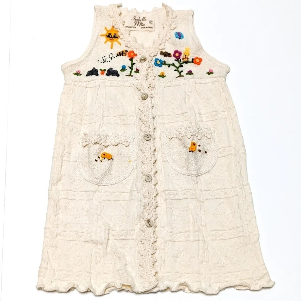 Isabella Mia Knit Dress Made in Peru size 0 (9-12 Mos)